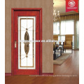 Nuevos cuadros de la puerta de madera sólida del diseño, vidrio de puerta de madera, precio de la puerta de cristal